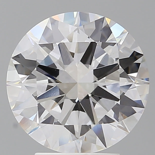 3.57 Carat Round Shaped, Excellent Cut, F Color, VVS2 Clarity, IGI Certified Lab Grown Diamond