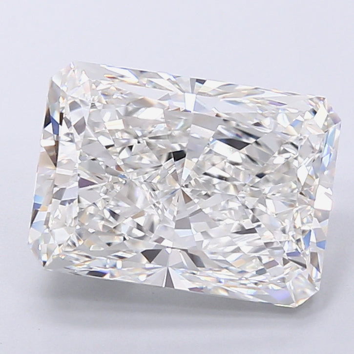 7.60 Carat Radiant Shaped, Very Good Cut, E Color, VVS2 Clarity, IGI Certified Lab Grown Diamond
