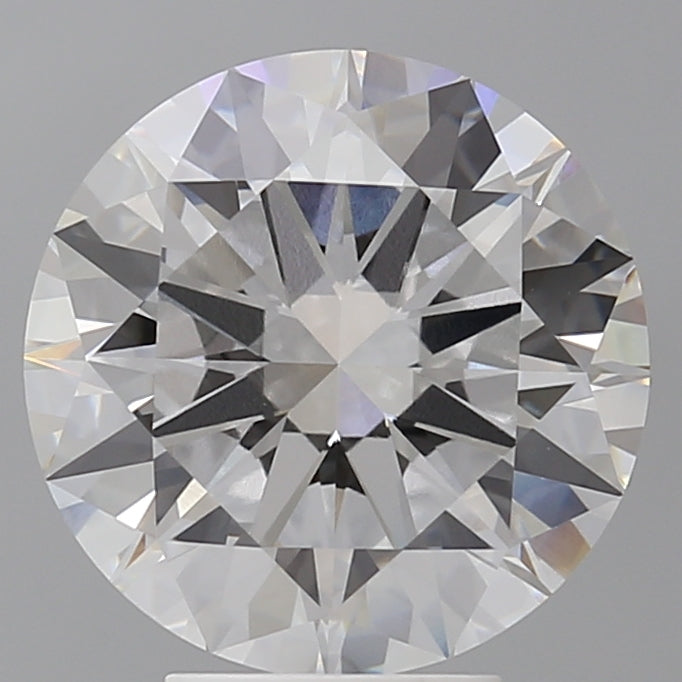 5.02 Carat Round Shaped, Excellent Cut, E Color, VVS2 Clarity, IGI Certified Lab Grown Diamond