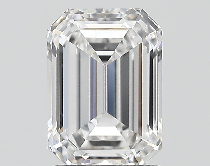 1.70 Carat Emerald Shaped, Ideal Cut, F Color, VS2 Clarity, IGI Certified Lab Grown Diamond