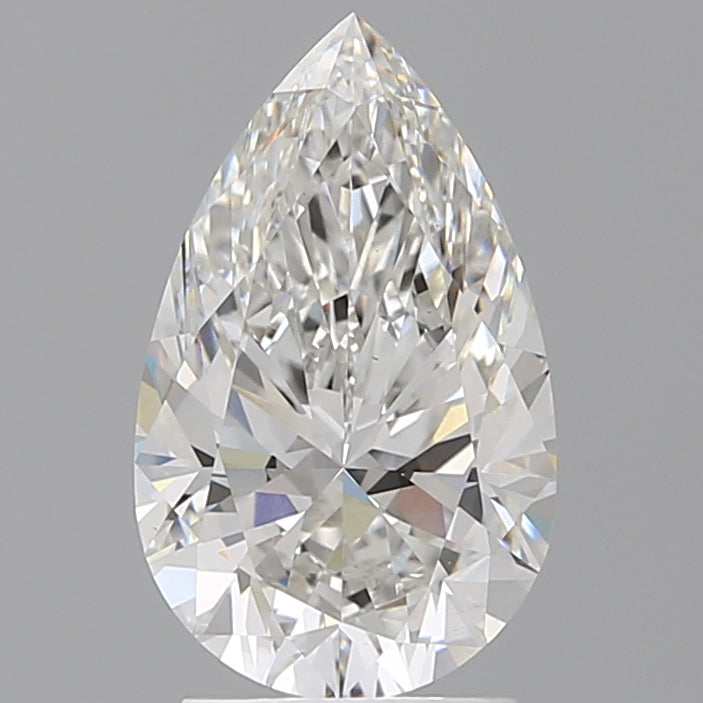 2.56 Carat Pear Shaped, Ideal Cut, E Color, VS1 Clarity, IGI Certified Lab Grown Diamond