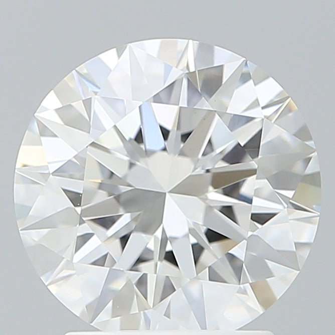 2.29 Carat Round Shaped, Excellent Cut, F Color, VVS2 Clarity, IGI Certified Lab Grown Diamond