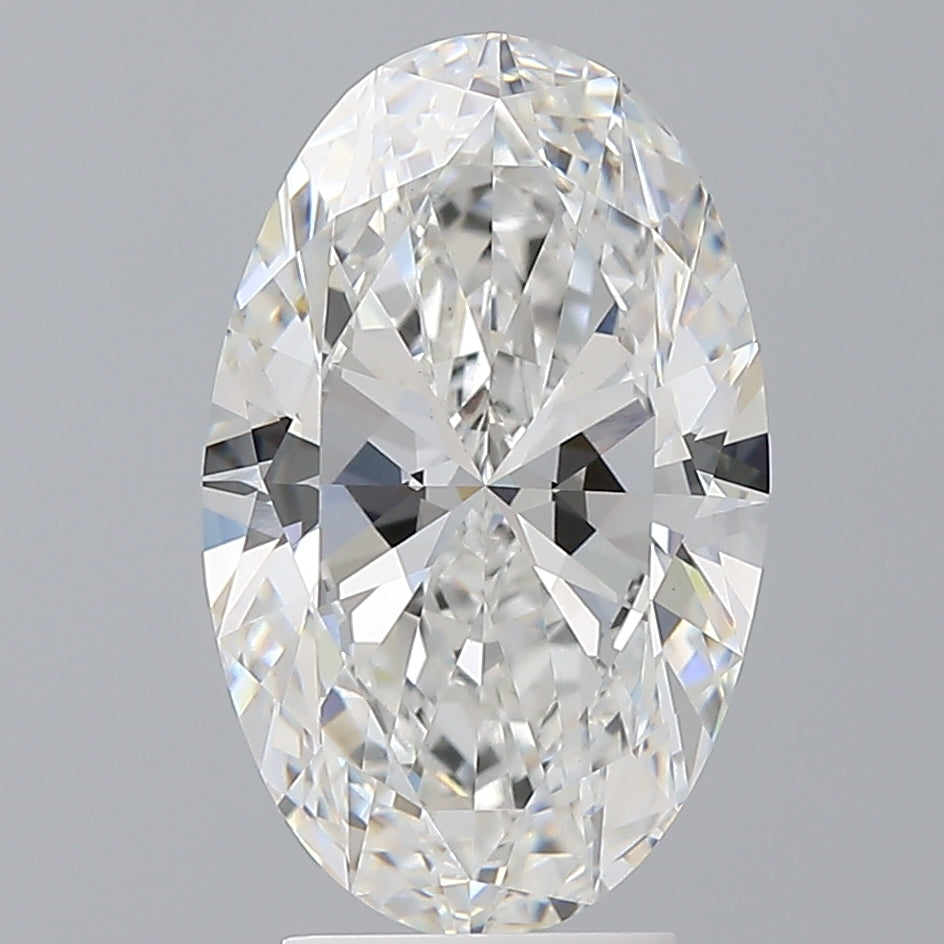 4.08 Carat Oval Shaped, Ideal Cut, E Color, VVS2 Clarity, IGI Certified Lab Grown Diamond
