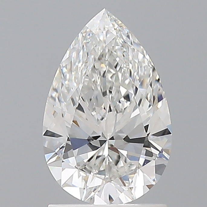 1.51 Carat Pear Shaped, Ideal Cut, E Color, VVS2 Clarity, IGI Certified Lab Grown Diamond