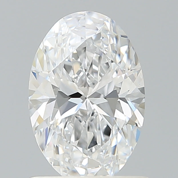 1.09 Carat Oval Shaped, Excellent Cut, D Color, VVS2 Clarity, IGI Certified Lab Grown Diamond