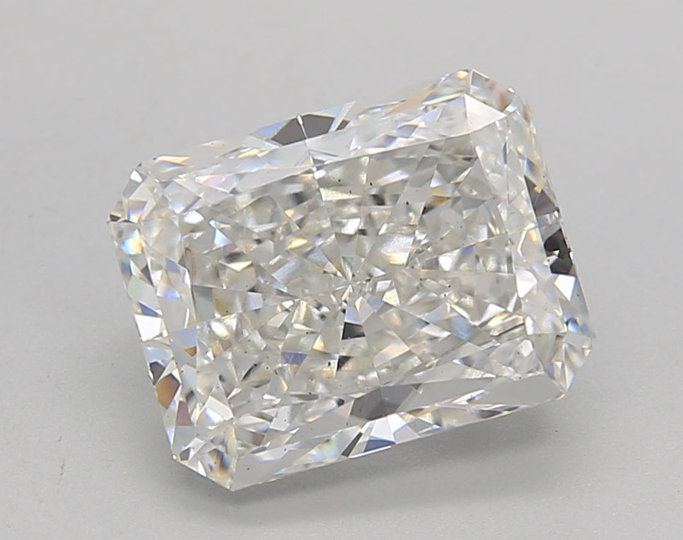 3.04 Carat Radiant Shaped, Ideal Cut, G Color, VS2 Clarity, GIA Certified Lab Grown Diamond