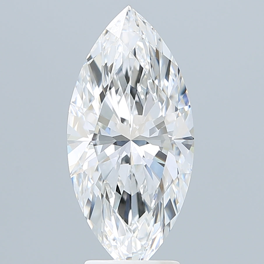 3.55 Carat Marquise Shaped, Ideal Cut, E Color, VVS2 Clarity, IGI Certified Lab Grown Diamond