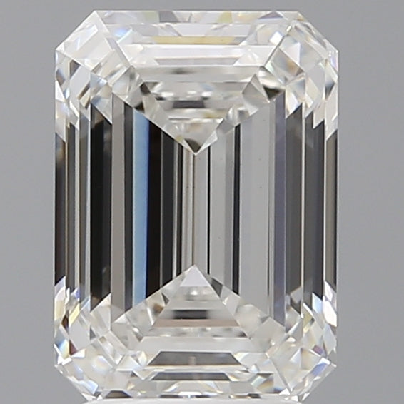 3.03 Carat Emerald Shaped, Ideal Cut, F Color, VVS2 Clarity, IGI Certified Lab Grown Diamond