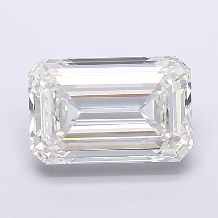 6.58 Carat Emerald Shaped, Very Good Cut, G Color, VVS2 Clarity, IGI Certified Lab Grown Diamond