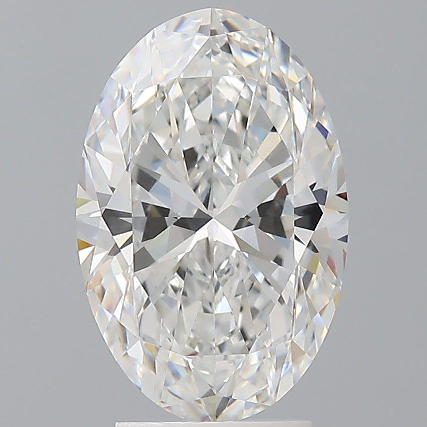 3.54 Carat Oval Shaped, Ideal Cut, E Color, VVS2 Clarity, IGI Certified Lab Grown Diamond