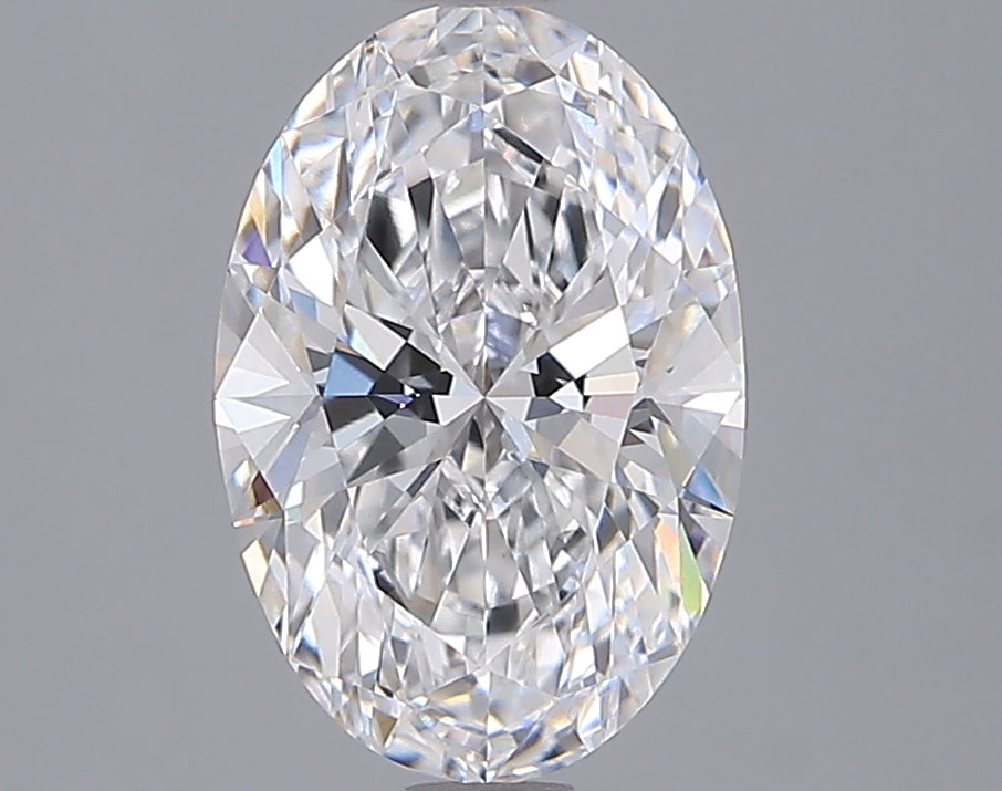 1.96 Carat Oval Shaped, Ideal Cut, D Color, VVS2 Clarity, IGI Certified Lab Grown Diamond