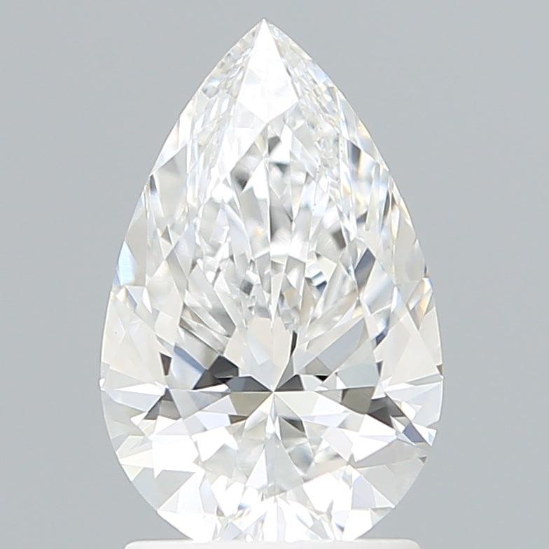 1.86 Carat Pear Shaped, Ideal Cut, E Color, VVS2 Clarity, IGI Certified Lab Grown Diamond