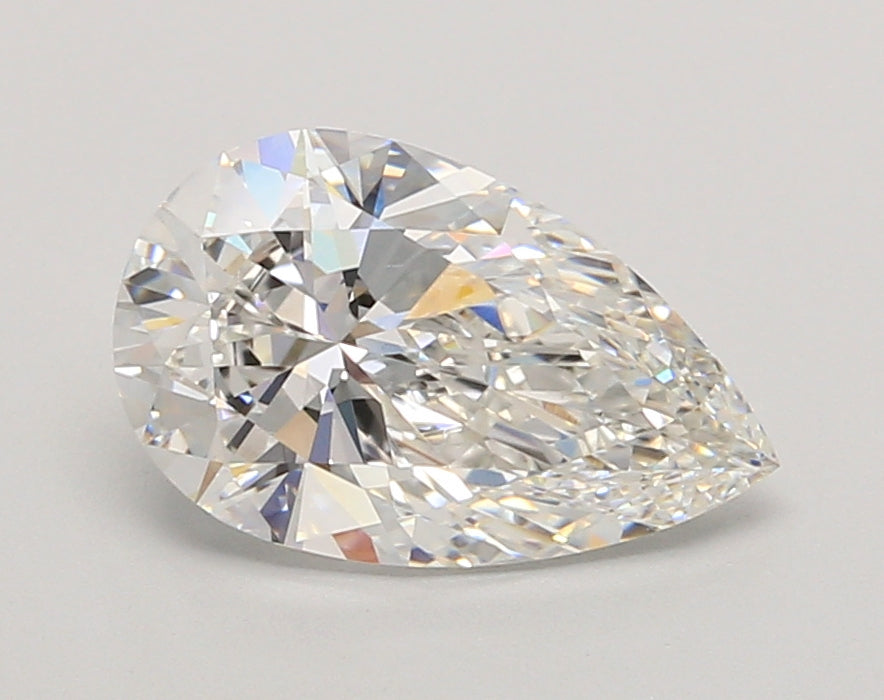 2.04 Carat Pear Shaped, Ideal Cut, F Color, VVS2 Clarity, IGI Certified Lab Grown Diamond