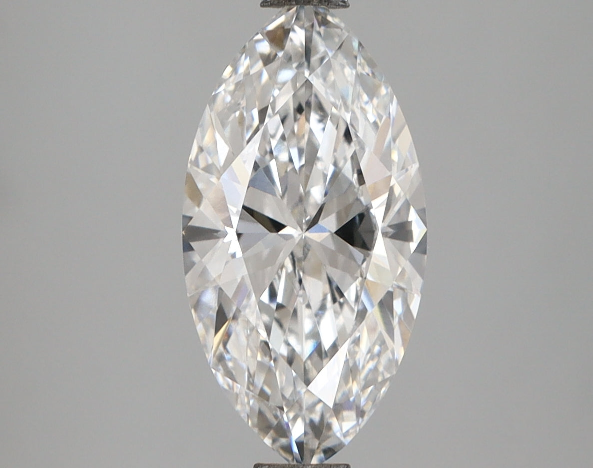 2.09 Carat Marquise Shaped, Ideal Cut, E Color, VVS2 Clarity, IGI Certified Lab Grown Diamond