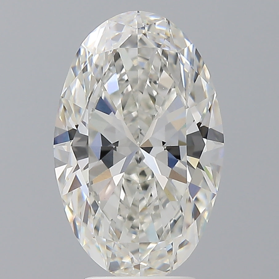 3.55 Carat Oval Shaped, Ideal Cut, F Color, VVS2 Clarity, IGI Certified Lab Grown Diamond