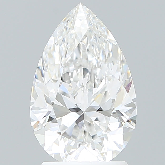 2.29 Carat Pear Shaped, Ideal Cut, D Color, VVS2 Clarity, IGI Certified Lab Grown Diamond