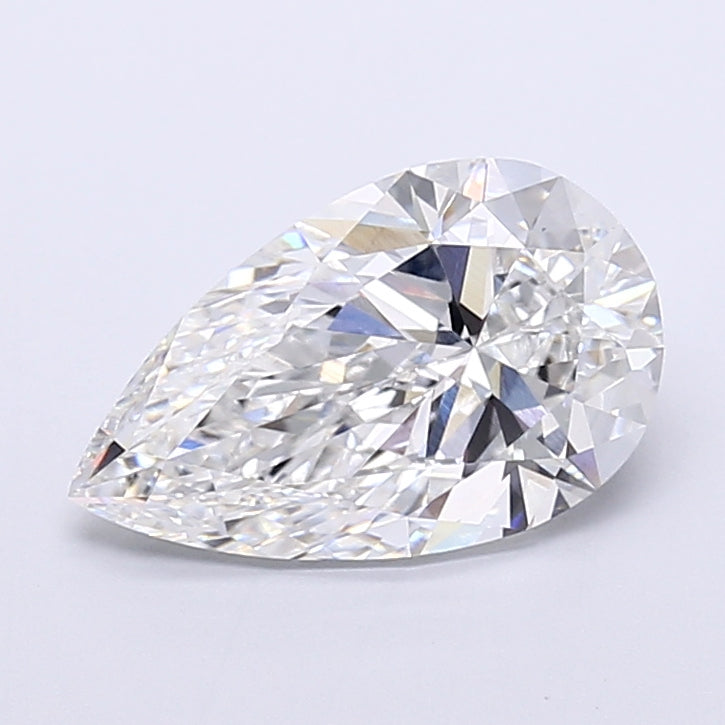 4.01 Carat Pear Shaped, Very Good Cut, E Color, VVS2 Clarity, IGI Certified Lab Grown Diamond