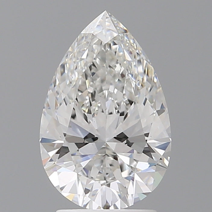 2.56 Carat Pear Shaped, Ideal Cut, E Color, VVS2 Clarity, IGI Certified Lab Grown Diamond