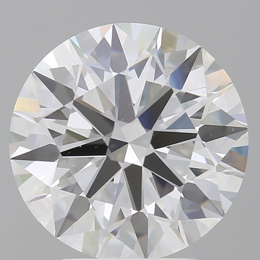 4.09 Carat Round Shaped, Ideal Cut, E Color, VVS2 Clarity, IGI Certified Lab Grown Diamond