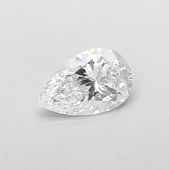 0.54 Carat Pear Shaped, Very Good Cut, D Color, VVS2 Clarity, IGI Certified Lab Grown Diamond