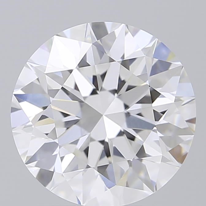 2.10 Carat Round Shaped, Excellent Cut, E Color, VVS2 Clarity, IGI Certified Lab Grown Diamond