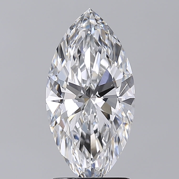 2.02 Carat Marquise Shaped, Excellent Cut, D Color, VVS2 Clarity, IGI Certified Lab Grown Diamond