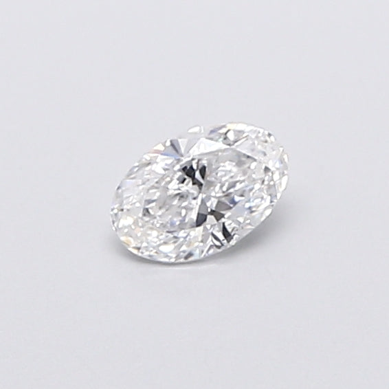0.38 Carat Oval Shaped, Very Good Cut, D Color, VVS2 Clarity, IGI Certified Lab Grown Diamond