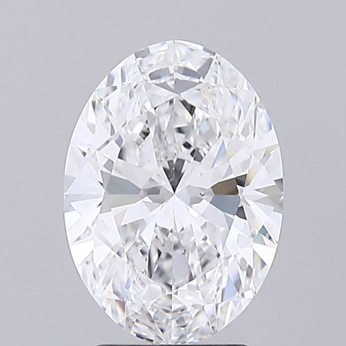 2.75 Carat Oval Shaped, Ideal Cut, D Color, IF Clarity, IGI Certified Lab Grown Diamond