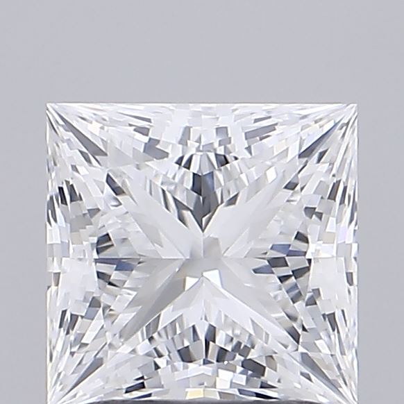 1.59 Carat Princess Shaped, Ideal Cut, D Color, VVS2 Clarity, IGI Certified Lab Grown Diamond