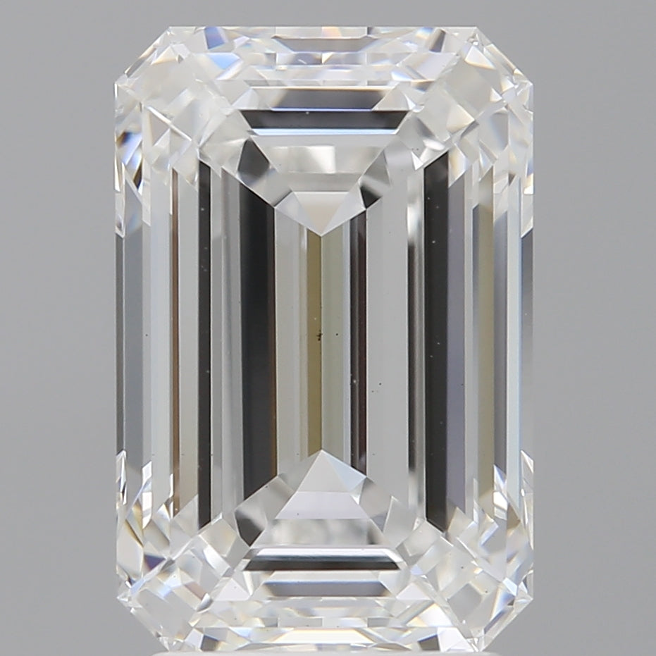 3.55 Carat Emerald Shaped, Ideal Cut, E Color, VS1 Clarity, IGI Certified Lab Grown Diamond
