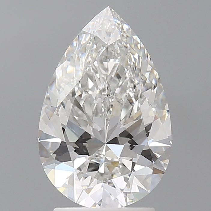 2.57 Carat Pear Shaped, Ideal Cut, E Color, VVS2 Clarity, IGI Certified Lab Grown Diamond