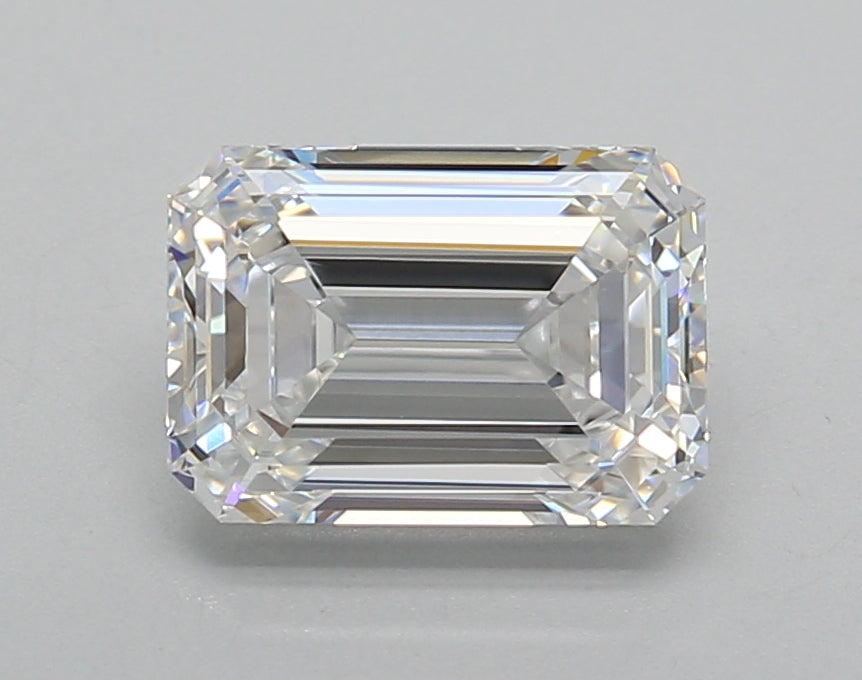 2.00 Carat Emerald Shaped, Very Good Cut, E Color, VVS2 Clarity, IGI Certified Lab Grown Diamond