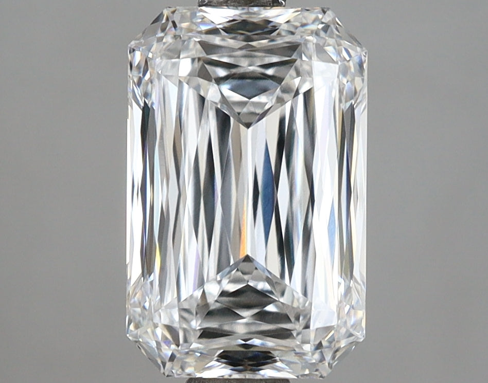 2.76 Carat Radiant Shaped, Ideal Cut, D Color, VVS1 Clarity, IGI Certified Lab Grown Diamond