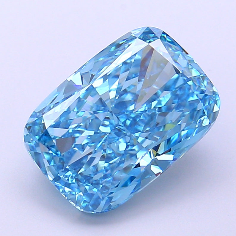 4.13 Carat Cushion Shaped, Very Good Cut, VVS2 Clarity, IGI Certified Lab Grown Diamond