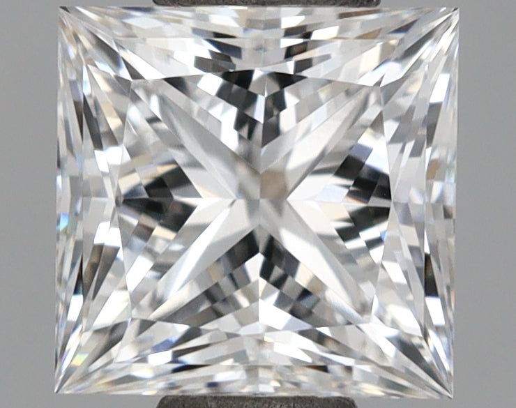 1.04 Carat Princess Shaped, Ideal Cut, E Color, VVS1 Clarity, IGI Certified Lab Grown Diamond