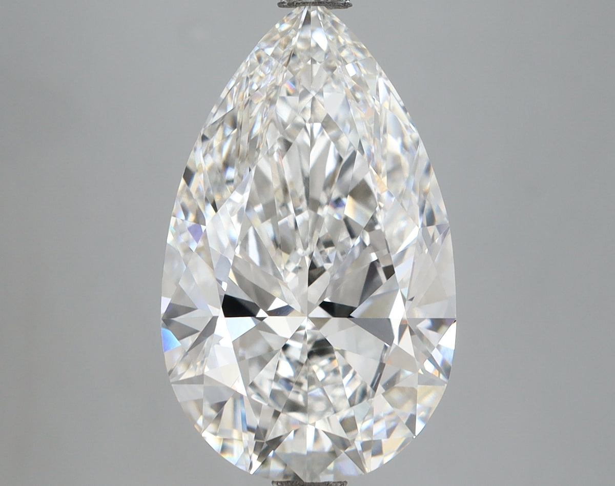 6.31 Carat Pear Shaped, Ideal Cut, E Color, VVS2 Clarity, IGI Certified Lab Grown Diamond