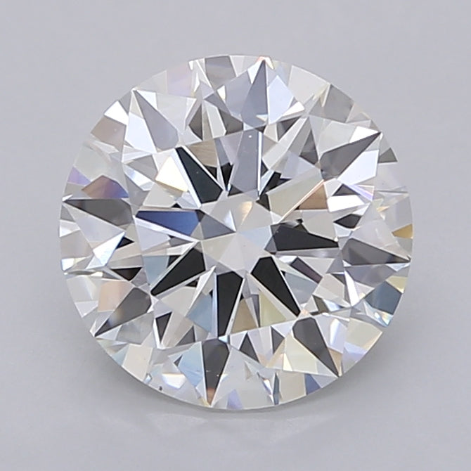 2.52 Carat Round Shaped, Ideal Cut, F Color, VS1 Clarity, IGI Certified Lab Grown Diamond