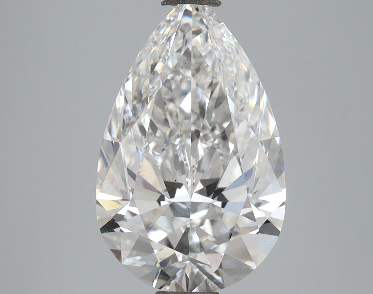 3.44 Carat Pear Shaped, Ideal Cut, E Color, VS1 Clarity, IGI Certified Lab Grown Diamond