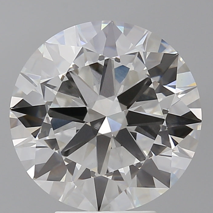 5.07 Carat Round Shaped, Excellent Cut, F Color, VVS2 Clarity, IGI Certified Lab Grown Diamond