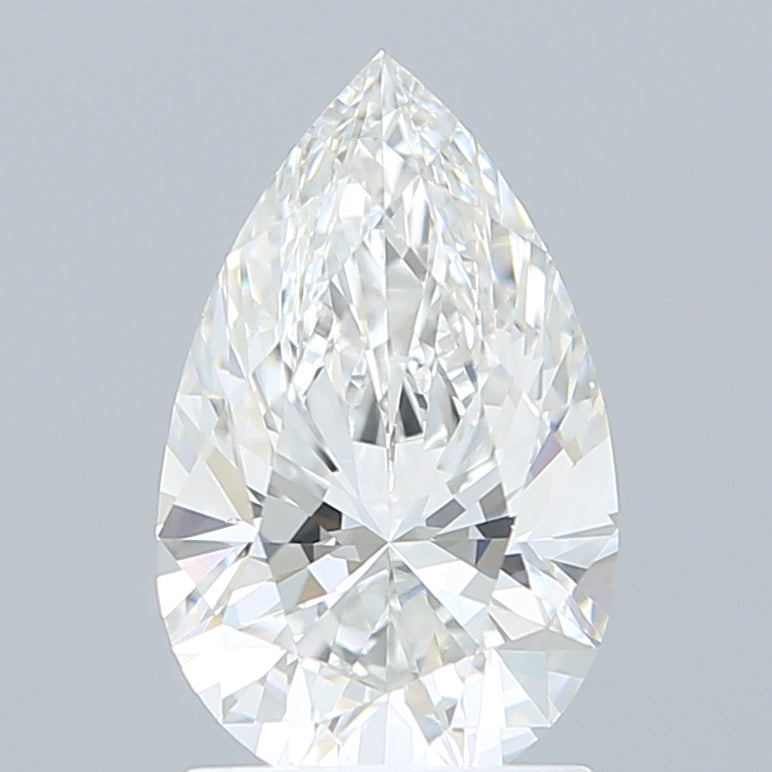 1.73 Carat Pear Shaped, Excellent Cut, E Color, VVS1 Clarity, IGI Certified Lab Grown Diamond