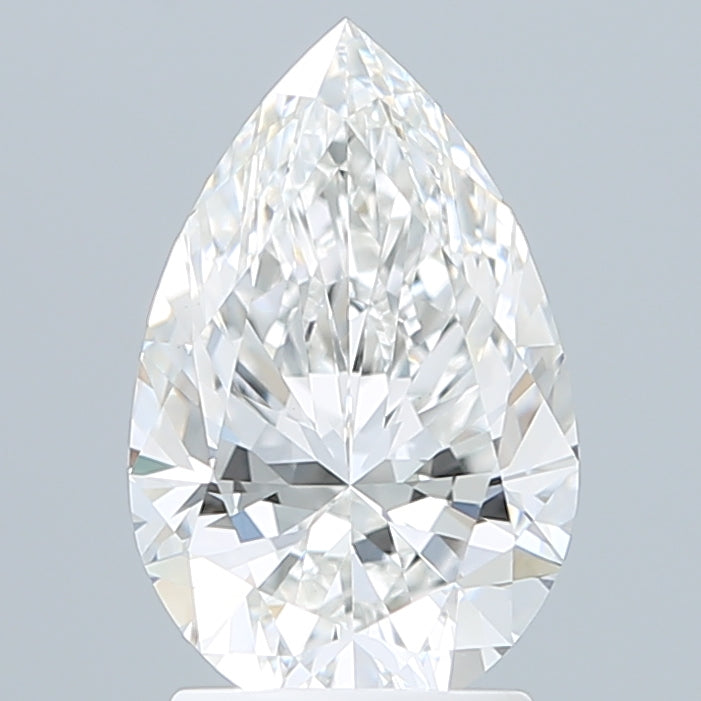 2.29 Carat Pear Shaped, Ideal Cut, F Color, VVS2 Clarity, IGI Certified Lab Grown Diamond