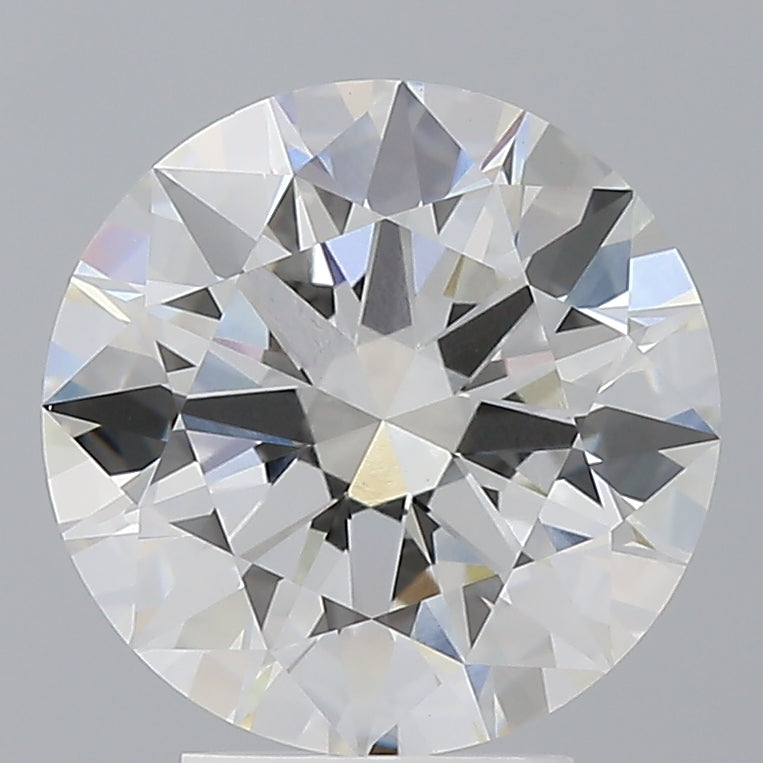 4.04 Carat Round Shaped, Excellent Cut, F Color, VVS2 Clarity, IGI Certified Lab Grown Diamond