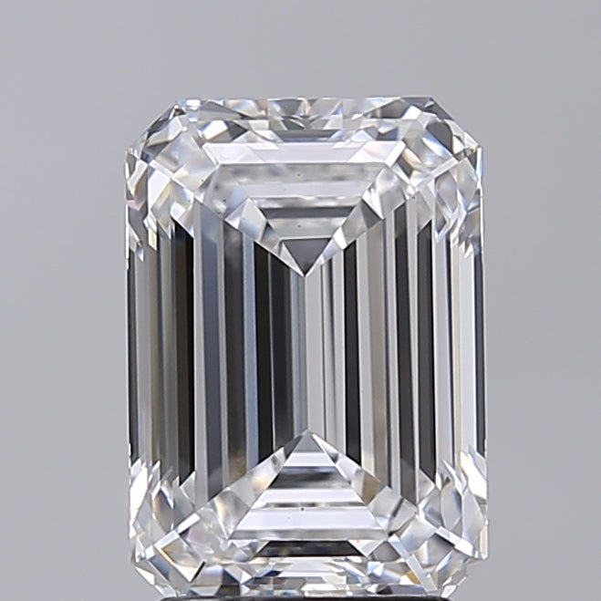 3.01 Carat Emerald Shaped, Very Good Cut, D Color, VS1 Clarity, IGI Certified Lab Grown Diamond