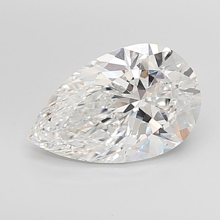 4.04 Carat Pear Shaped, Ideal Cut, E Color, VVS2 Clarity, IGI Certified Lab Grown Diamond
