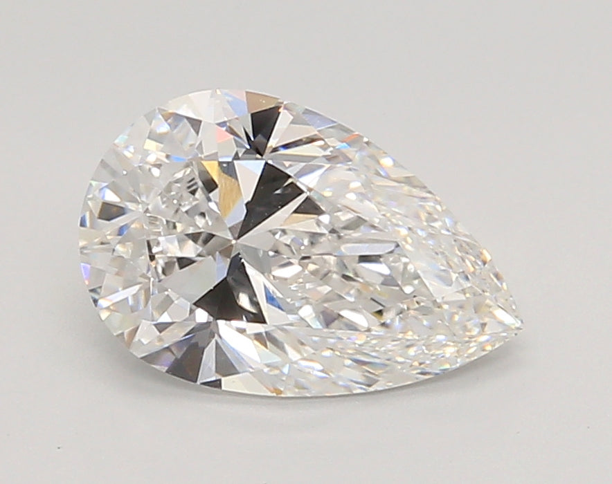 2.01 Carat Pear Shaped, Excellent Cut, E Color, VVS1 Clarity, IGI Certified Lab Grown Diamond