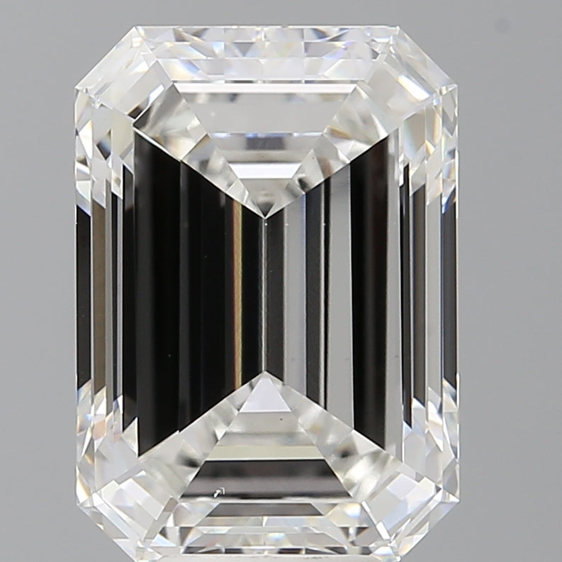 7.51 Carat Emerald Shaped, Excellent Cut, F Color, VS1 Clarity, IGI Certified Lab Grown Diamond