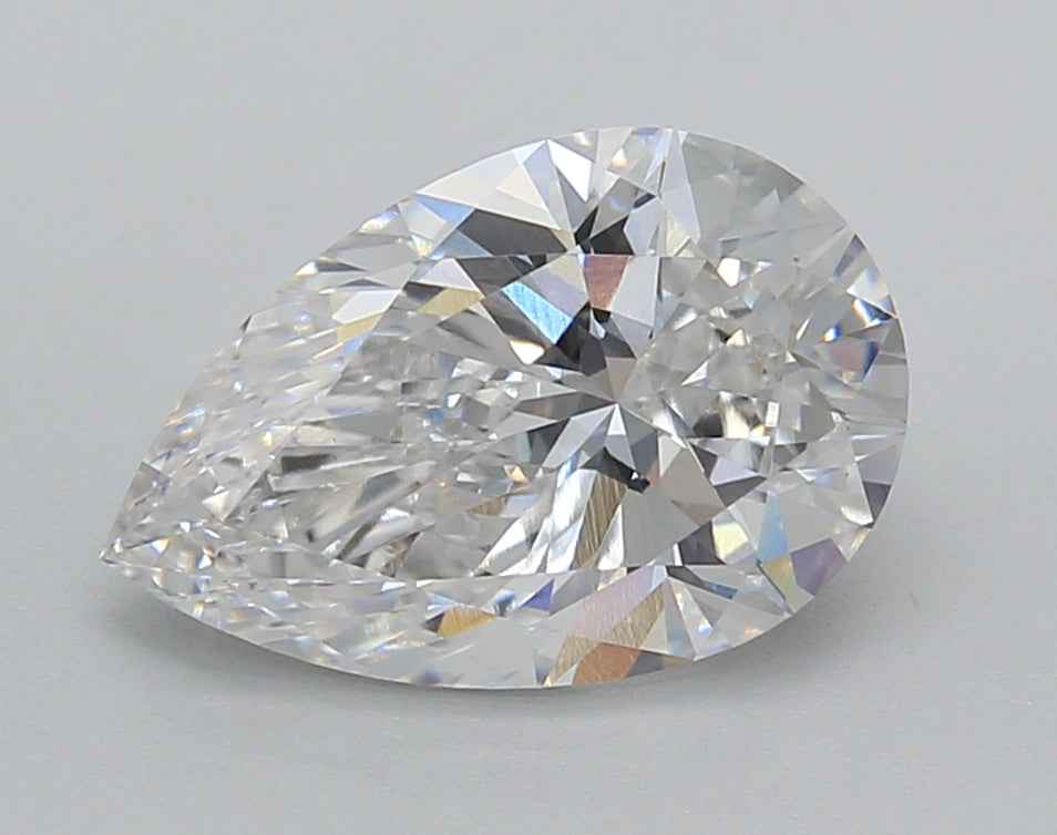 2.67 Carat Pear Shaped, Very Good Cut, E Color, VVS2 Clarity, IGI Certified Lab Grown Diamond