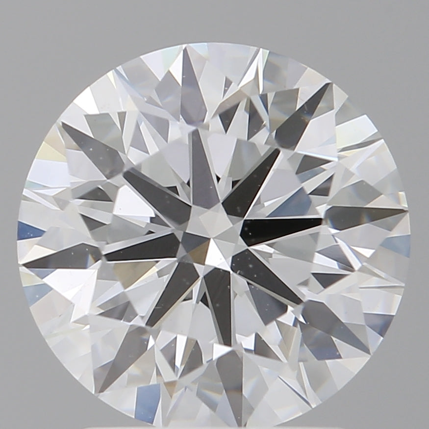 2.51 Carat Round Shaped, Excellent Cut, F Color, VVS2 Clarity, IGI Certified Lab Grown Diamond