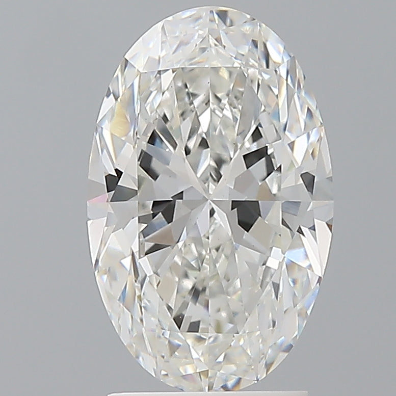 2.55 Carat Oval Shaped, Ideal Cut, E Color, VVS2 Clarity, IGI Certified Lab Grown Diamond