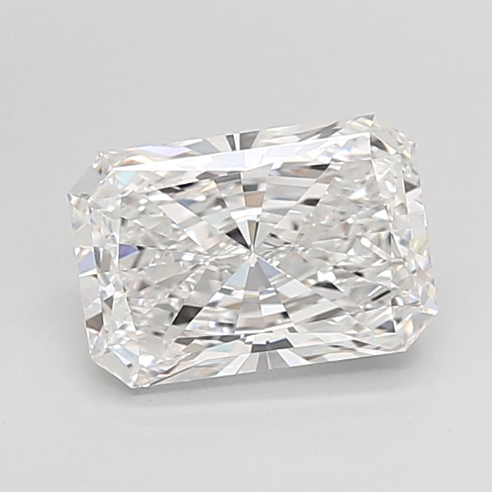3.04 Carat Radiant Shaped, Ideal Cut, E Color, VVS2 Clarity, IGI Certified Lab Grown Diamond